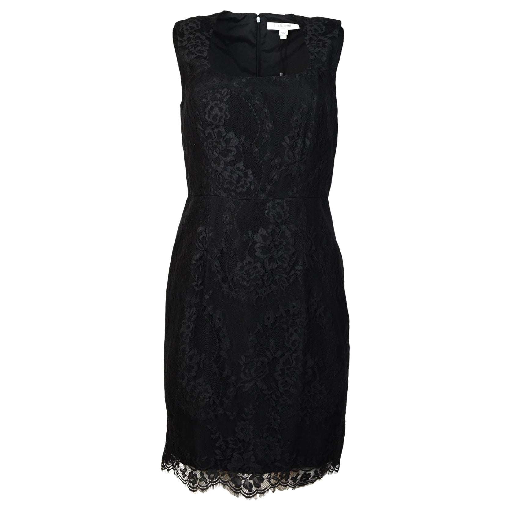 lk bennett black lace dress