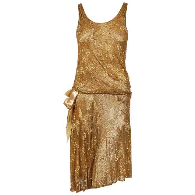 Gold Lame Dresses - 165 For Sale on 1stdibs