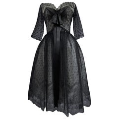 Retro A Christian Dior / Yves Saint Laurent Couture Dress Named Almaviva 1960
