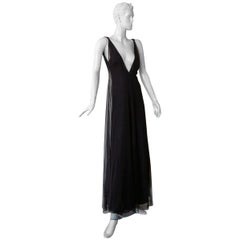Gucci NWT 1998 Plunging Neckline Ethereal Dress Gown Rare from this collection