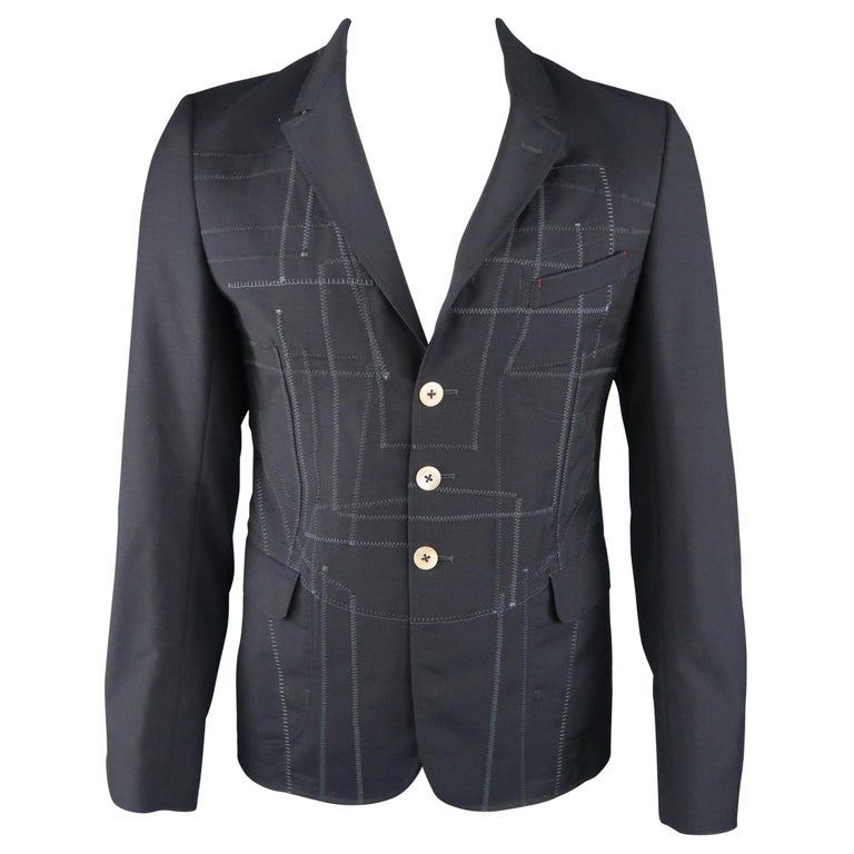 Veste Patchwork Junya Watanabe / Comme Des Garçons - édition Limitée - Taille S - Manches Cloches
