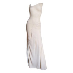 John Galliano for Christian Dior Pale Pink Silk Seam Gown