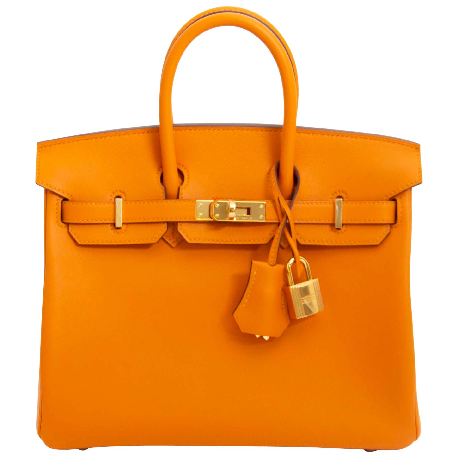 Hermès Birkin 25 Apricot Swift GHW at 1stDibs | hermes apricot color ...