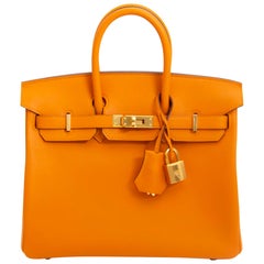 Hermès Birkin 25 Abricot Swift GHW