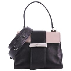 Prada Metal Ribbon Top Handle Bag City Calfskin Medium