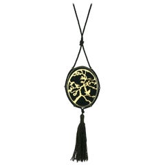  French Art Deco Japonesque Pendant Necklace