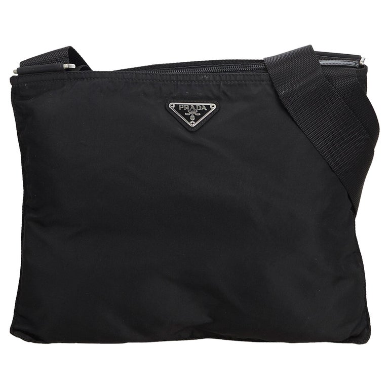 Prada Black Nylon Crossbody Bag at 1stdibs
