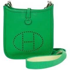 Hermes Mint Mini Evelyne Bambustasche