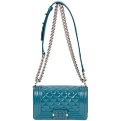 New Chanel Cerulean Blue Small Boy Bag