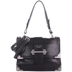 Used Prada Cahier Convertible Shoulder Bag City Calf Medium