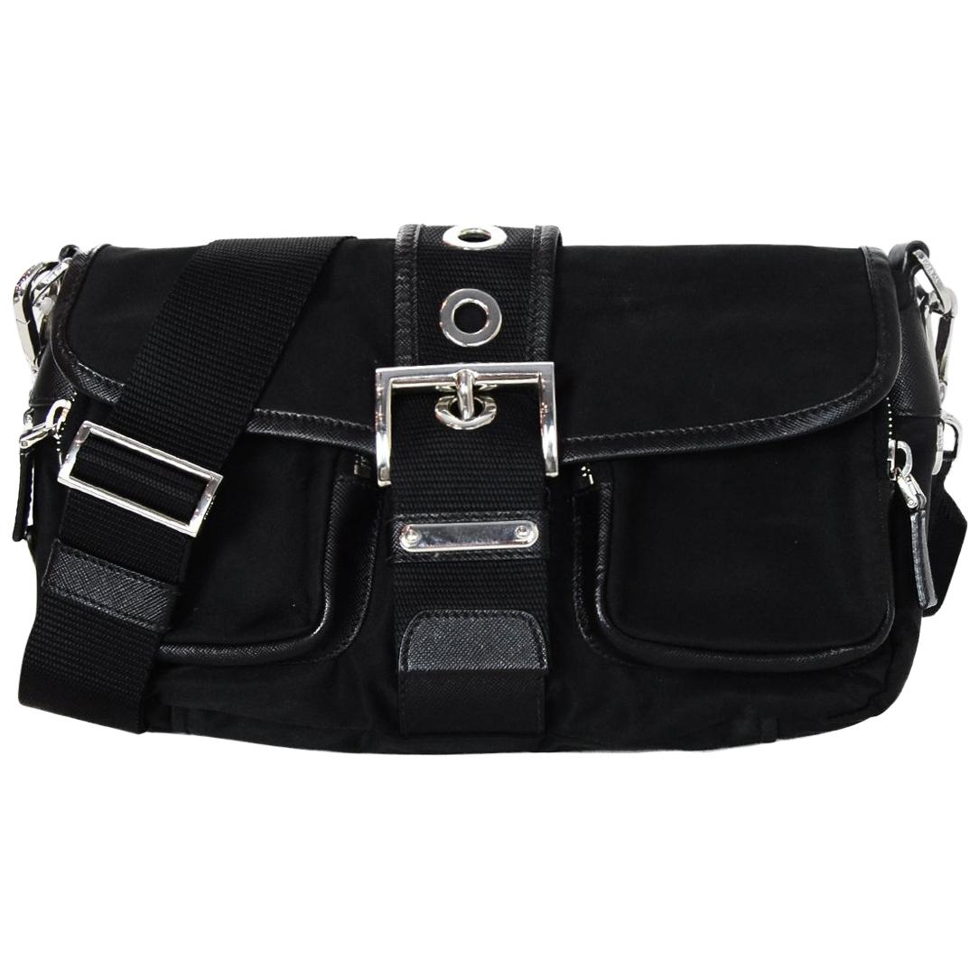 prada buckle bag