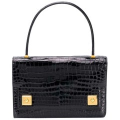 Birkin 30 HERMES crocodile porosus bleu nuit - VALOIS VINTAGE PARIS