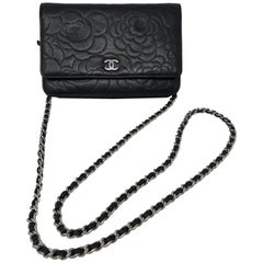 Chanel Black Camelia WOC