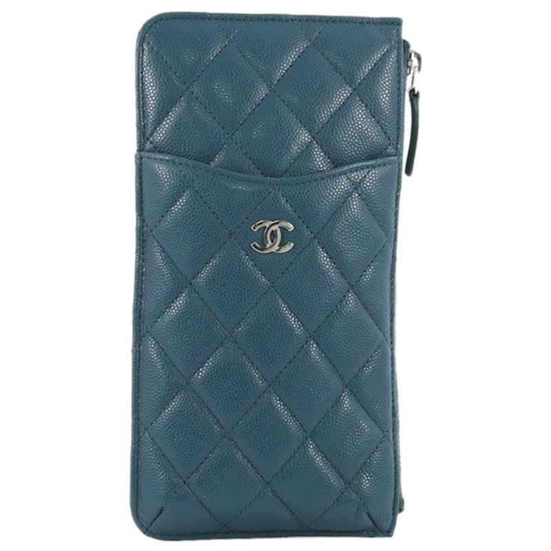 Chanel Classic Phone Case Pouch Quilted Caviar