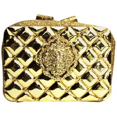 Chanel Clutch Moscow Lion Gold and Metallic Leather