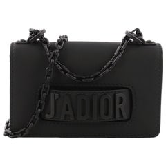 Christian Dior Ultra Black J'adior Flap Bag Matte Calfskin Mini