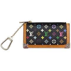 Louis Vuitton Black/Multicolore LV Monogram Key Chain Pouch/Coin Purse