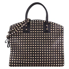  Valentino Rockstud Convertible Dome Tote Full Studded Leather