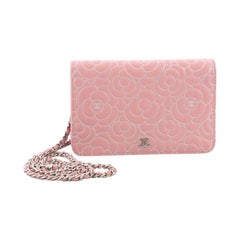  Chanel Wallet on Chain Camellia Lambskin