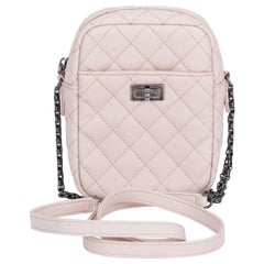 New Chanel Pink Quilted Leather Caviar Crossbody Bag