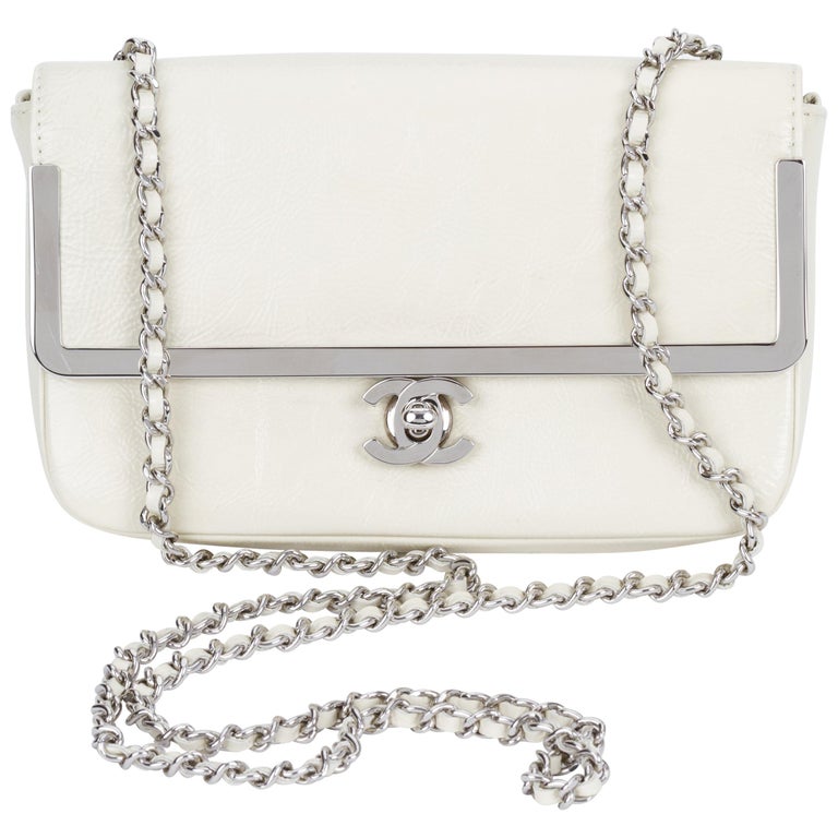 Chanel White Patent Leather Crossbody Bag At 1stdibs Chanel White Patent Leather Crossbody Bag For