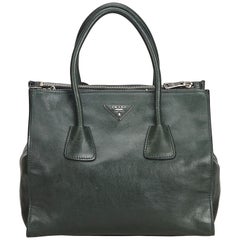 Prada Green Leather Satchel