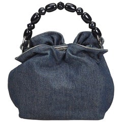 Dior Blue Denim Malice Handbag