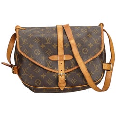 Louis Vuitton Brown Monogram Saumur 30