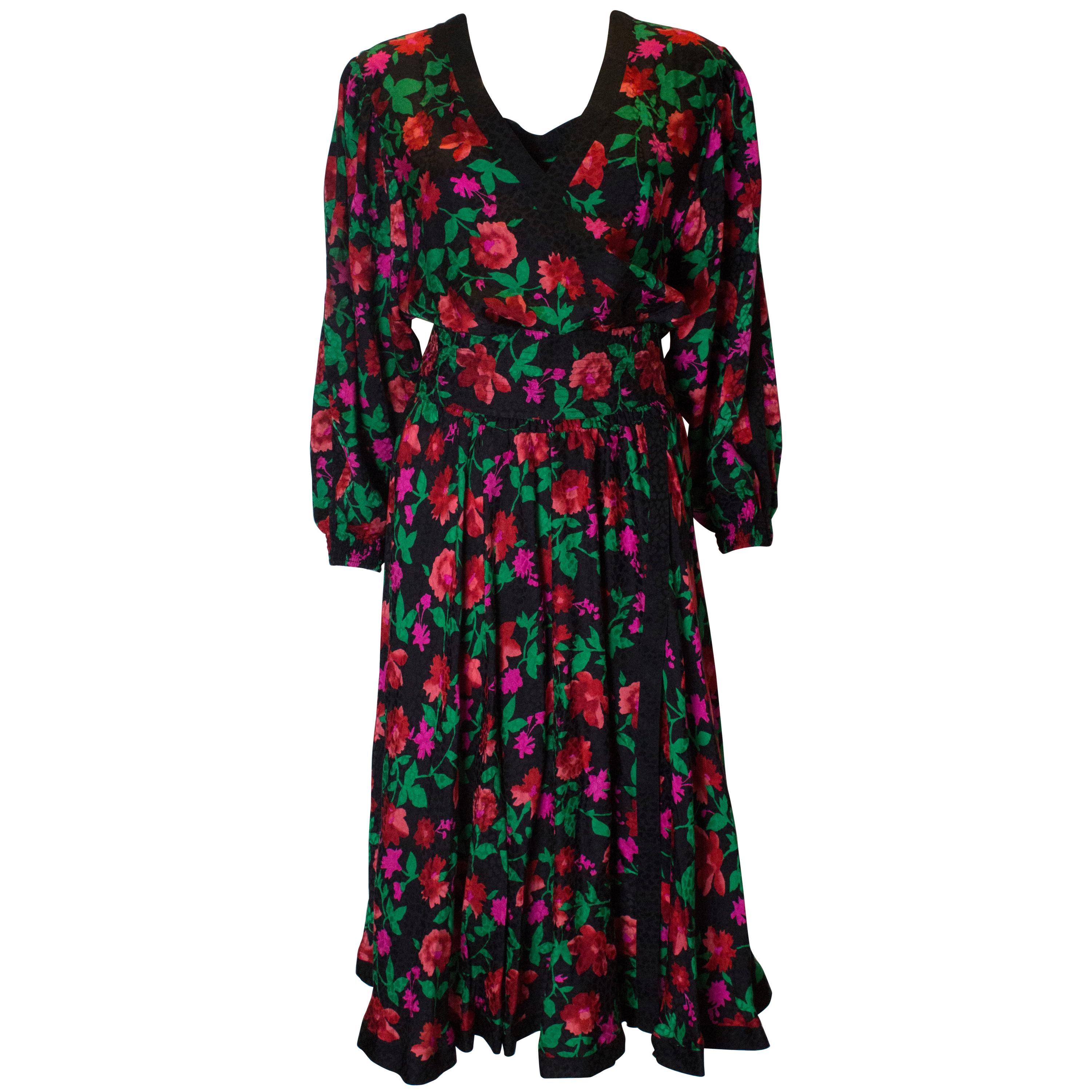 Vintage Kanga Silk Dress