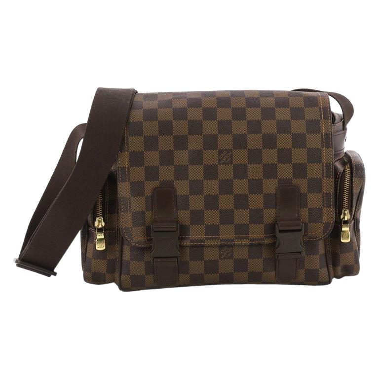 Louis Vuitton Reporter Melville Damier Ebene Messenger Bag on SALE