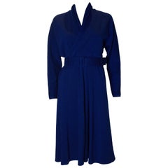 VintageJanice Wainwright Blue Jersey Dress