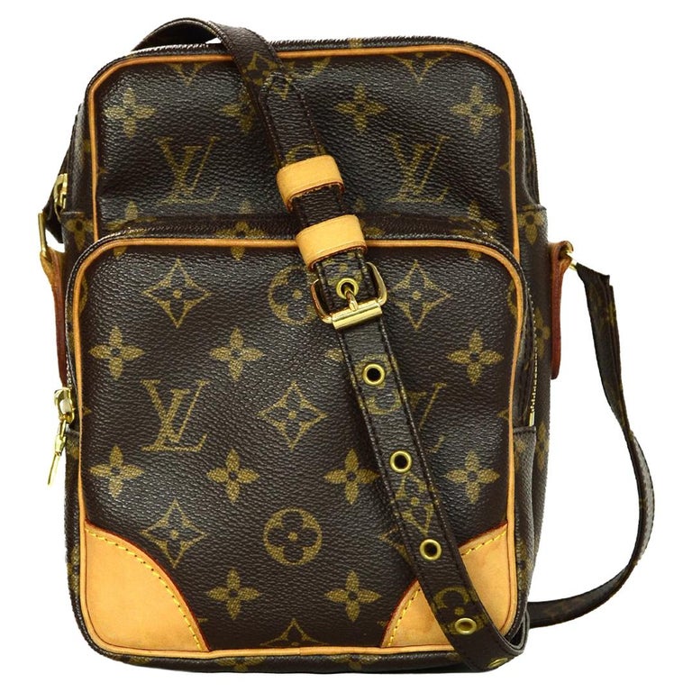 Louis Vuitton Brown Monogram Canvas Amazon PM Crossbody Bag For Sale at 1stdibs