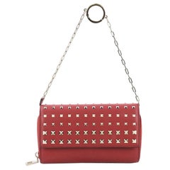 Valentino Degrade Rockstud Wallet on Chain Leather Small