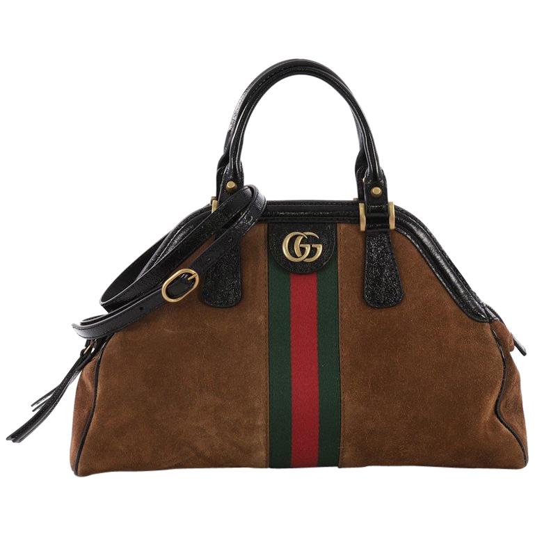 Gucci RE(BELLE) Top Handle Bag Suede Medium