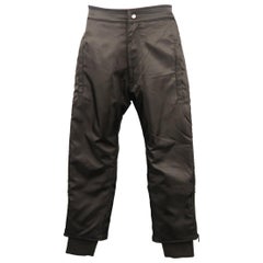 Men's KTZ Size S Black Nylon Bomber Zip Jogger Pants