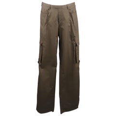 Men's NEIL BARRETT Size 32 Brown Wide Leg Cargo Pants