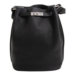 Hermes So Kelly Black Togo PHW