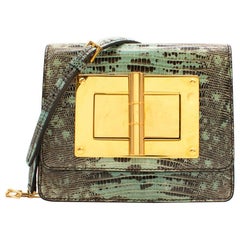 Tom Ford Natalia Small Lizard Cross-Body Bag