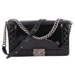 Chanel Reverso Boy Flap Bag Patent New Medium