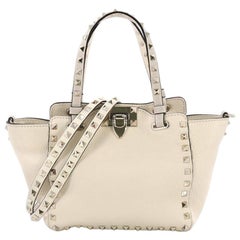 Valentino Rockstud Tote Pebbled Leather Mini