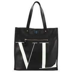 Valentino VLTN Shopping Tote Printed Leather Medium