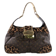 Louis Vuitton Polly Handbag Limited Edition Monogram Canvas and Pony Hair