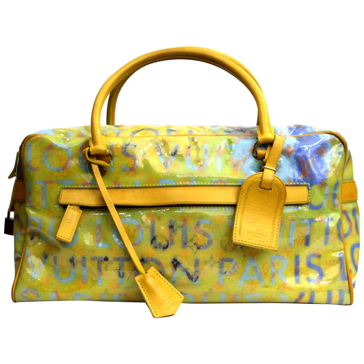 Buy Louis Vuitton Travel Richard Prince Pink Denim Weekender Pm Bag Luggage