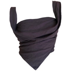 Vivienne Westwood Anglomania Gray Corset Top with Trailing Scarves Back