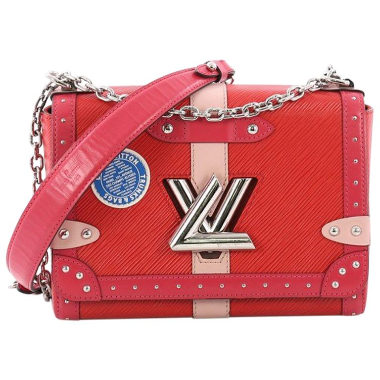 Louis Vuitton Twist Handbag Limited Edition Trunks Epi Leather MM For Sale at 1stdibs