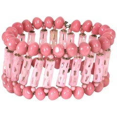 Brazalete de cristal de mar Miriam Haskell