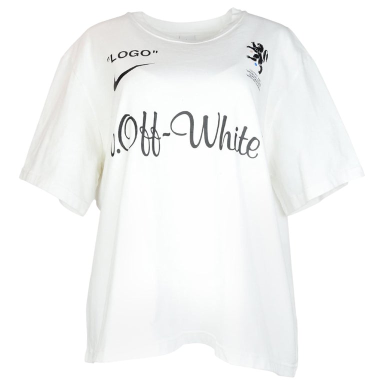 Nike x Off-White Men's Logo Mercurial NRG Z T-Shirt Sz L For Sale at 1stDibs