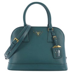 Prada Open Promenade Handbag Saffiano Leather Medium