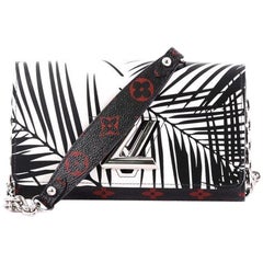 Louis Vuitton Twist Chain Wallet Limited Edition Palm Print Leather with Monogra