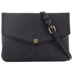  Louis Vuitton Twice Handbag Monogram Empreinte Leather